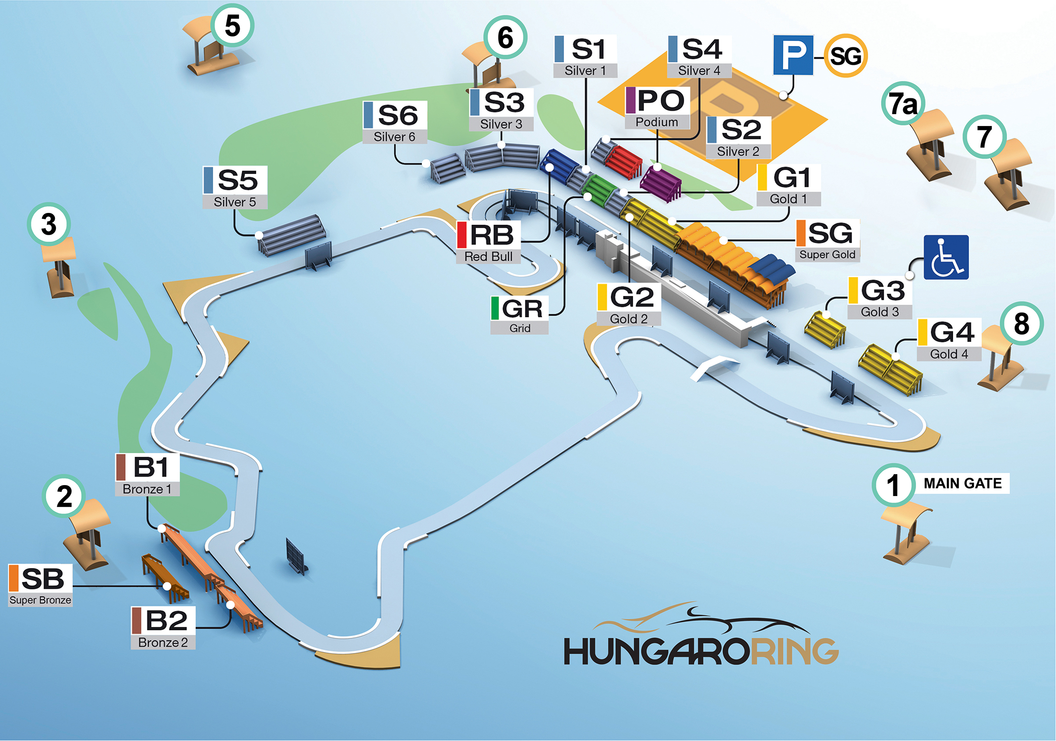 Hungaroring mapa