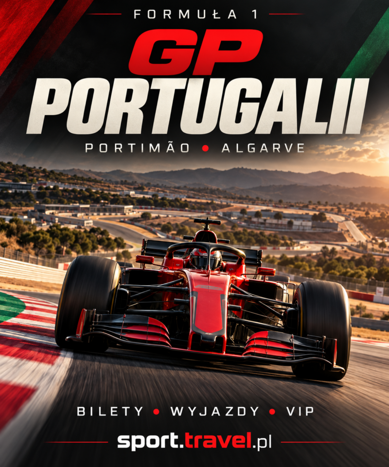 Formuła 1 GP Portugalii – plakat z bolidem, Portimão i Algarve